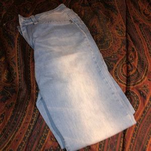 Light wash high rise jeans